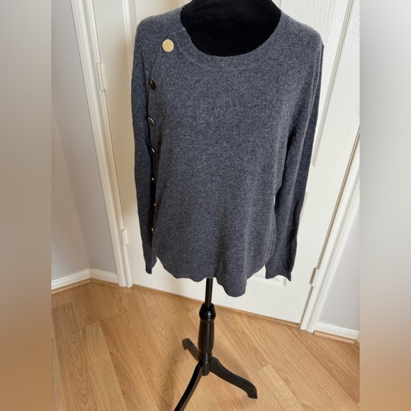 ALTUZARRA 100% Cashmere The Minamoto Knit Sweater in Carbon Melange Size XL NWT - Picture 8 of 11